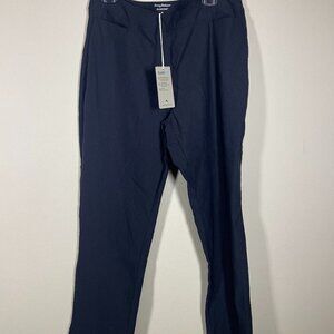 NWT! Tommy Bahamas Arielle Islandzone Black Dress Pants Ankle Size: 14 Flawed